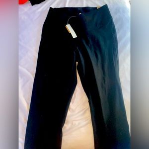 PINK Black Cotton Leggings